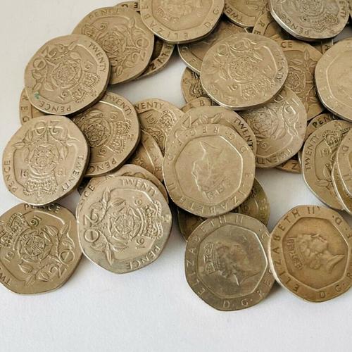 20p 1991 VGC QE 2nd Queen Elizabeth 2nd Tudor Rose Jubilee Death Memoriam Memory