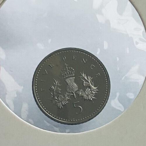 5p Circulated Five Pence 1990 VAT Receipt Given Multi Buy Discount QE2nd 1x Coin