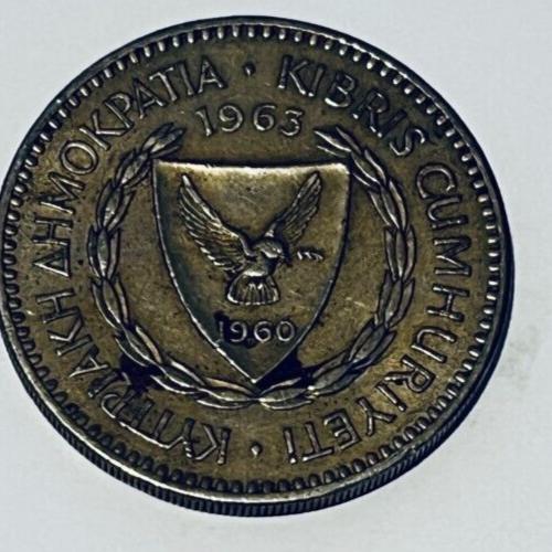 Cyprus 1963 100 MILS Good Circulated Condition