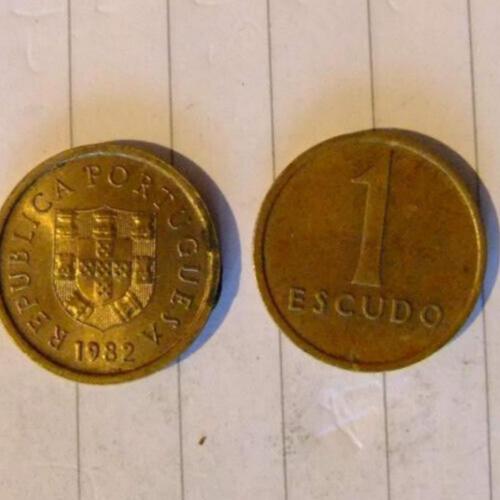 1984 Portugal 1 Escudo Portugese Coin Circulated Condition