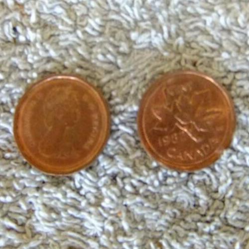 Canada 1 Cent 1969 Canadian One Cent Maple Leaf Circulated Coin