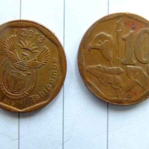 South Africa 10 Cents 2011 Arum Lilies Circulated Condition VAT Receipt Given