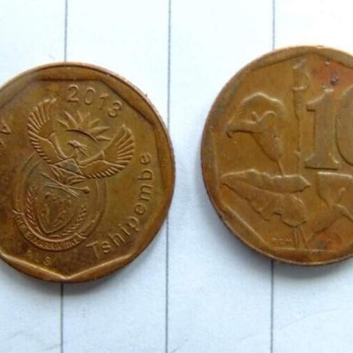 South Africa 10 Cents 2014 Arum Lilies Circulated Condition VAT Receipt Given