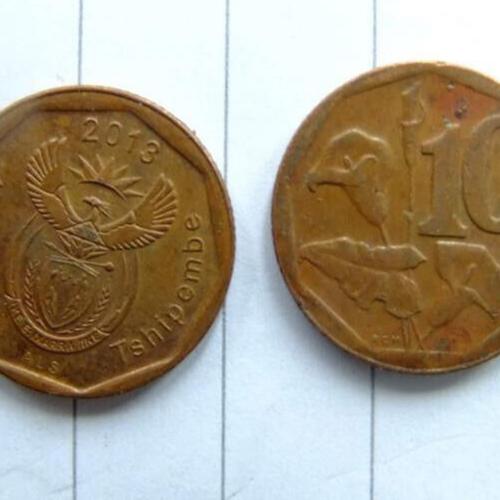 South Africa 10 Cents 2002 Arum Lilies Circulated Condition VAT Receipt Given