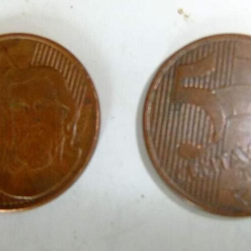 2005 Brazil 5 Centavos Brazillian Coin Joaquím José Circulated Condition