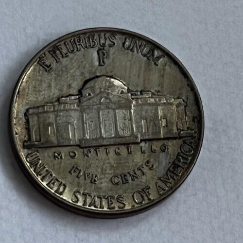 1943 USA Liberty 5 Cent Coin P Stamp   Excellent Condition  x 1 Coin