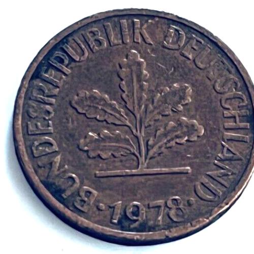 Germany 1978  2 PFENNIG  Circulated Coin