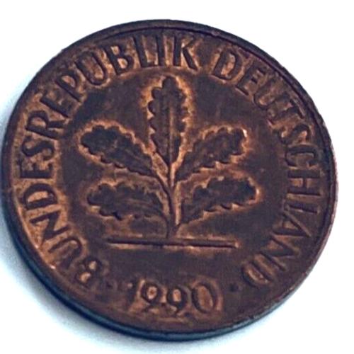 Germany 1990  2 PFENNIG  Circulated Coin
