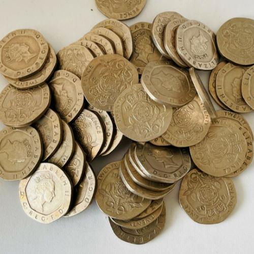 20p 1993 VGC QE 2nd Queen Elizabeth 2nd Tudor Rose Jubilee Death Memoriam Memory