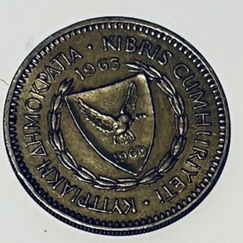 Cyprus 1963 50 MILS Good Circulated Condition