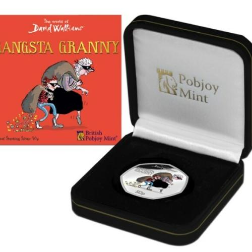 Gibraltar 2022 World Of David Walliams Gangsta Granny 50p Silver Proof