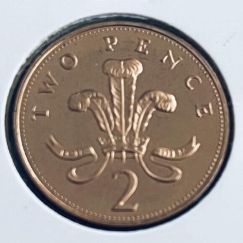 1991 2p Two Pence Coins Feathers Unc Queen Elizabeth 2nd Jubilee Death Memory