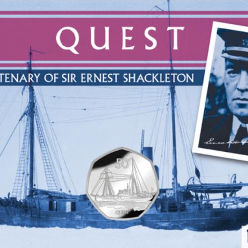 Georgia & Sandwich 2022 Quest 50p Cupro Nickel Diamond Finish Uncirculated