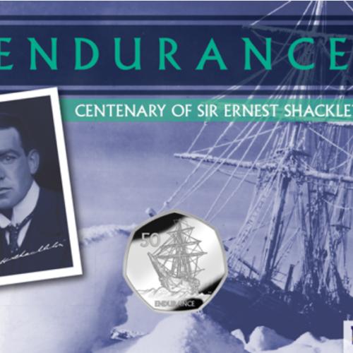 British Antarctic 2022 Endurance 50p Cupro Nickel Diamond Finish Uncirculated