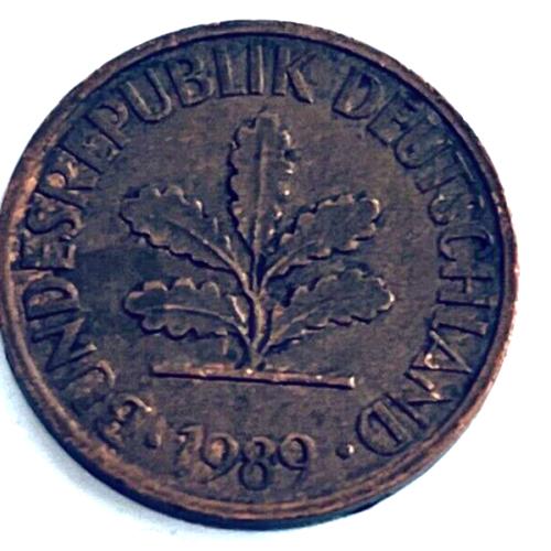 Germany 1989  2 PFENNIG  Circulated Coin