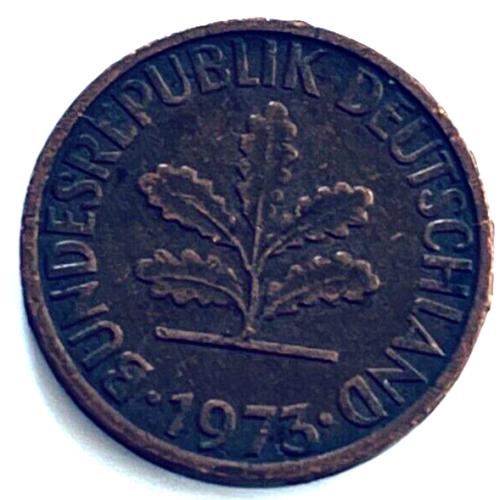 Germany 1973  2 PFENNIG  Circulated Coin