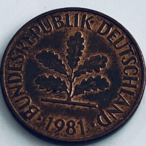 Germany 1981  2 PFENNIG  Circulated Coin