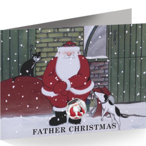 BIOT 2021 Father Christmas 50p Coloured Cupro Nickel Diamond Finish Uncirculated