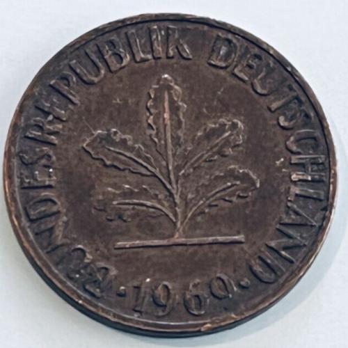 Germany 1969  2 PFENNIG  Circulated Coin
