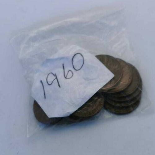 1960 USA 1 Cent No Stamp One Cent Circulated Condition VAT Receipt Given