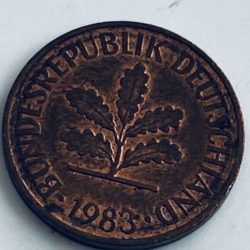 Germany 1983  2 PFENNIG  Circulated Coin