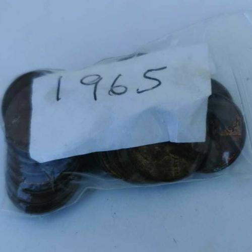 1965 USA 1 Cent No Stamp One Cent Circulated Condition VAT Receipt Given