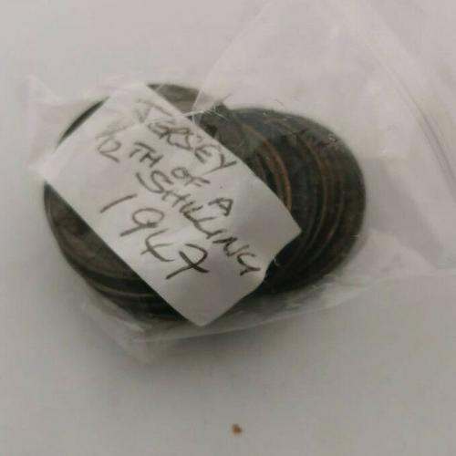 Jersey 1947 1/12th Shilling QE 2nd Channel Islands Circulated VAT Receipt