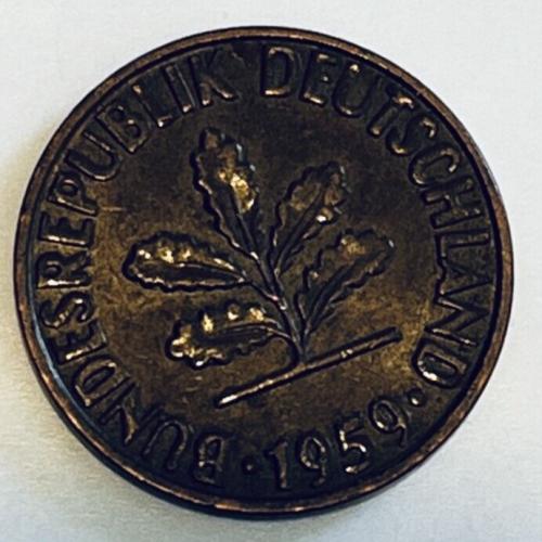 Germany 1959  2 PFENNIG  Circulated Coin