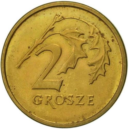 1999 Poland 2 Grosze Polska Europe Polish Circulated Condition