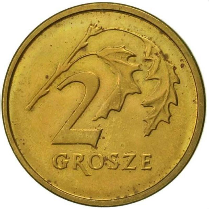 2019 Poland 2 Grosze Polska Europe Oak Leaves Polish Circulated Condition