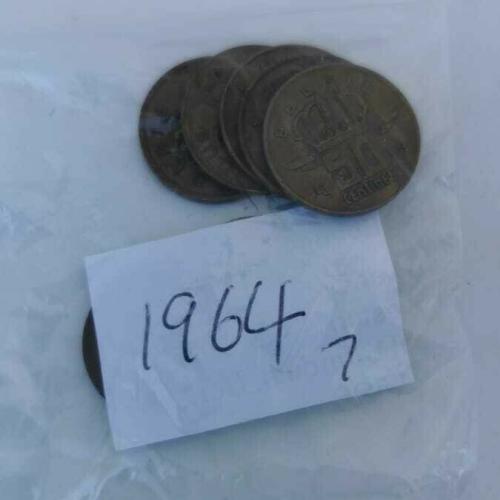 1964 Belgium 50 Centimes Circulated Condition VAT Receipt Given