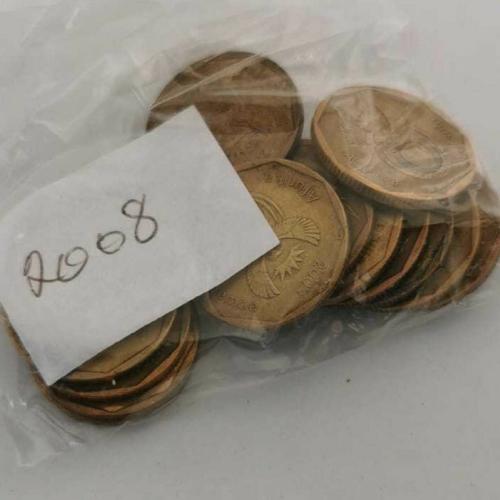 South Africa 50 Cents 2008 Circulated Condition VAT Receipt Given