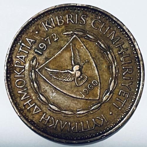 Cyprus 1972 5 MILS Good Circulated Condition
