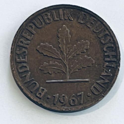 Germany 1967  2 PFENNIG  Circulated Coin