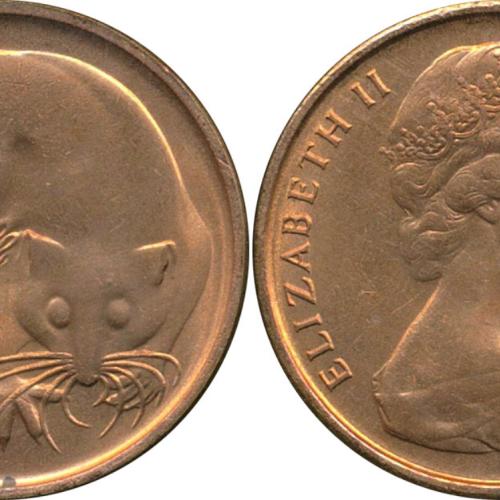 1966 Australia 1 Cent One Cent Australian Circulated Condition VAT Receipt Given