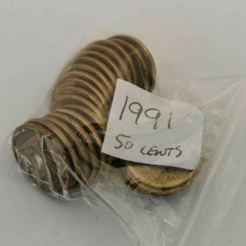 South Africa 50 Cents 1991 Circulated Condition VAT Receipt Given
