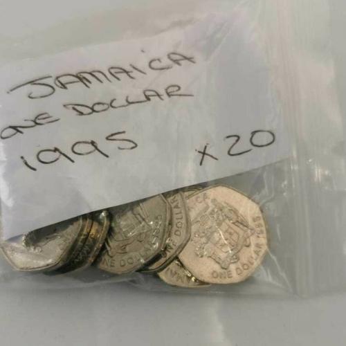 Jamaica 1 Dollar 1995 Circulated Condition VAT Receipt Given