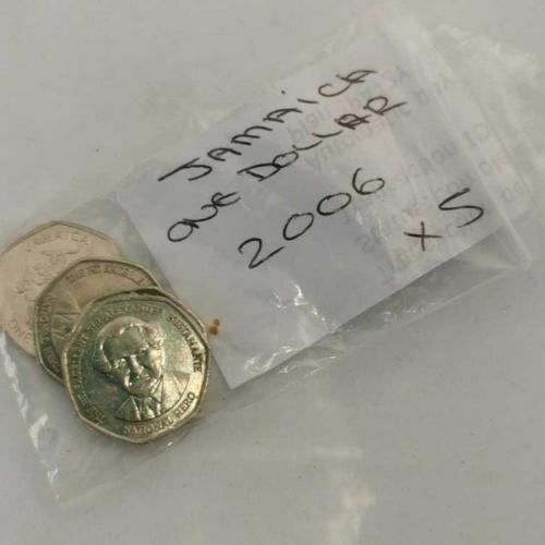 Jamaica 1 Dollar 2006 Circulated Condition VAT Receipt Given