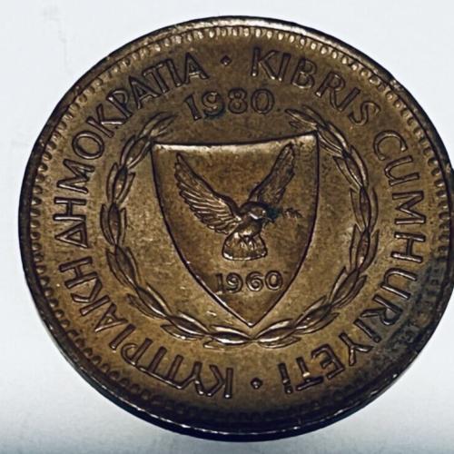 Cyprus 1980 5 MILS Good Circulated Condition