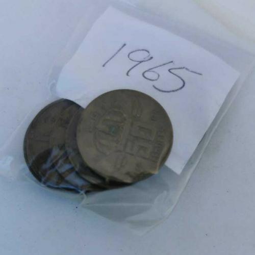 1965 Belgium 50 Centimes Circulated Condition VAT Receipt Given