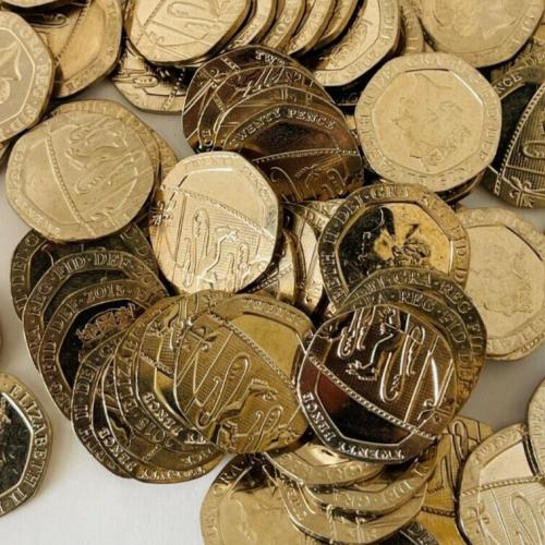 20p 2015 5th Portrait Shield Section Very Good Condition QE 2nd VAT Receipt Give