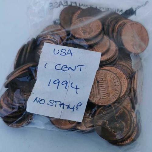 1994 USA 1 Cent No Stamp One Cent Lincoln Memorial Circulated Condition