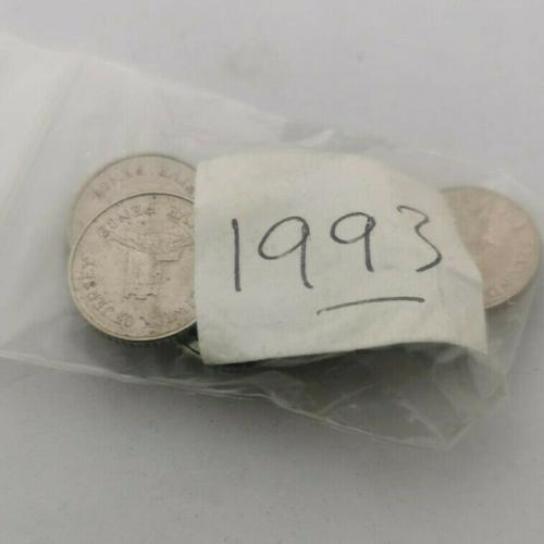Jersey 1993 5p Five Pence Channel Islands Circulated VAT Receipt Given