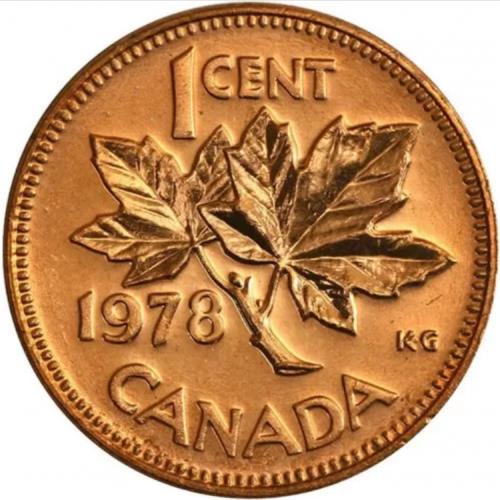 Canada 1 Cent 1986 Canadian One Cent Maple Leaf Circulated Coin