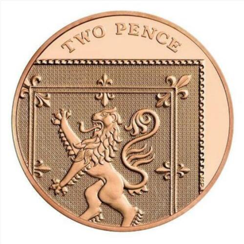 2008 2p Two Pence Coins Shield Section Very Good Condition Wholesale