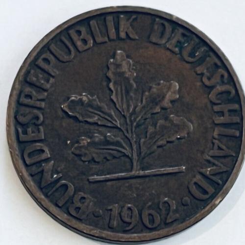 Germany 1962  2 PFENNIG  Circulated Coin