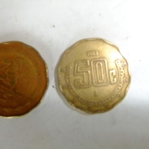 2000 Mexico 50 Centavos Mexican Estados National Emblem Coin Circulated Conditio