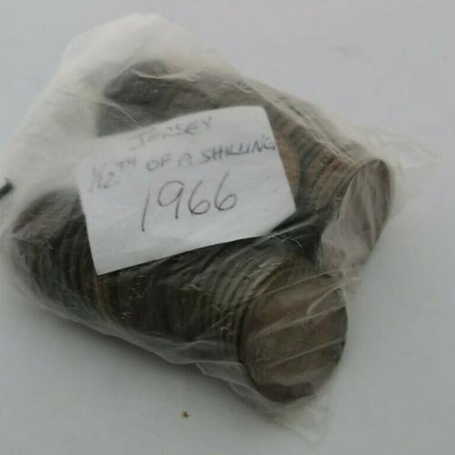 Jersey 1966 1/12th Shilling QE 2nd Channel Islands Circulated VAT Receipt Given