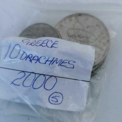 Greece 10 Drachma 2000 Circulated Condition VAT Receipt Given