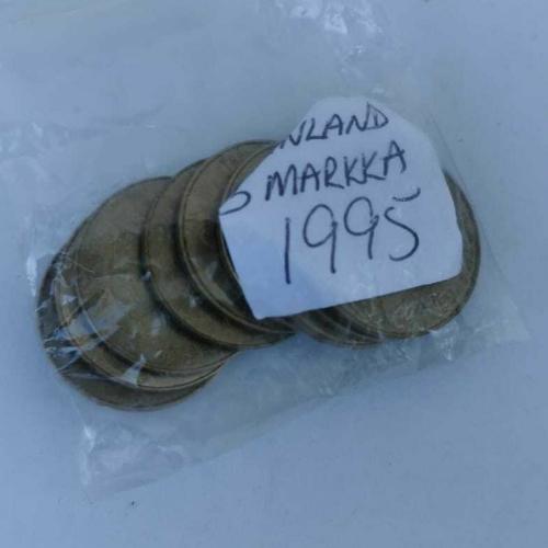 Finland 5 Markka Five 1995 Circulated Condition VAT Receipt Given